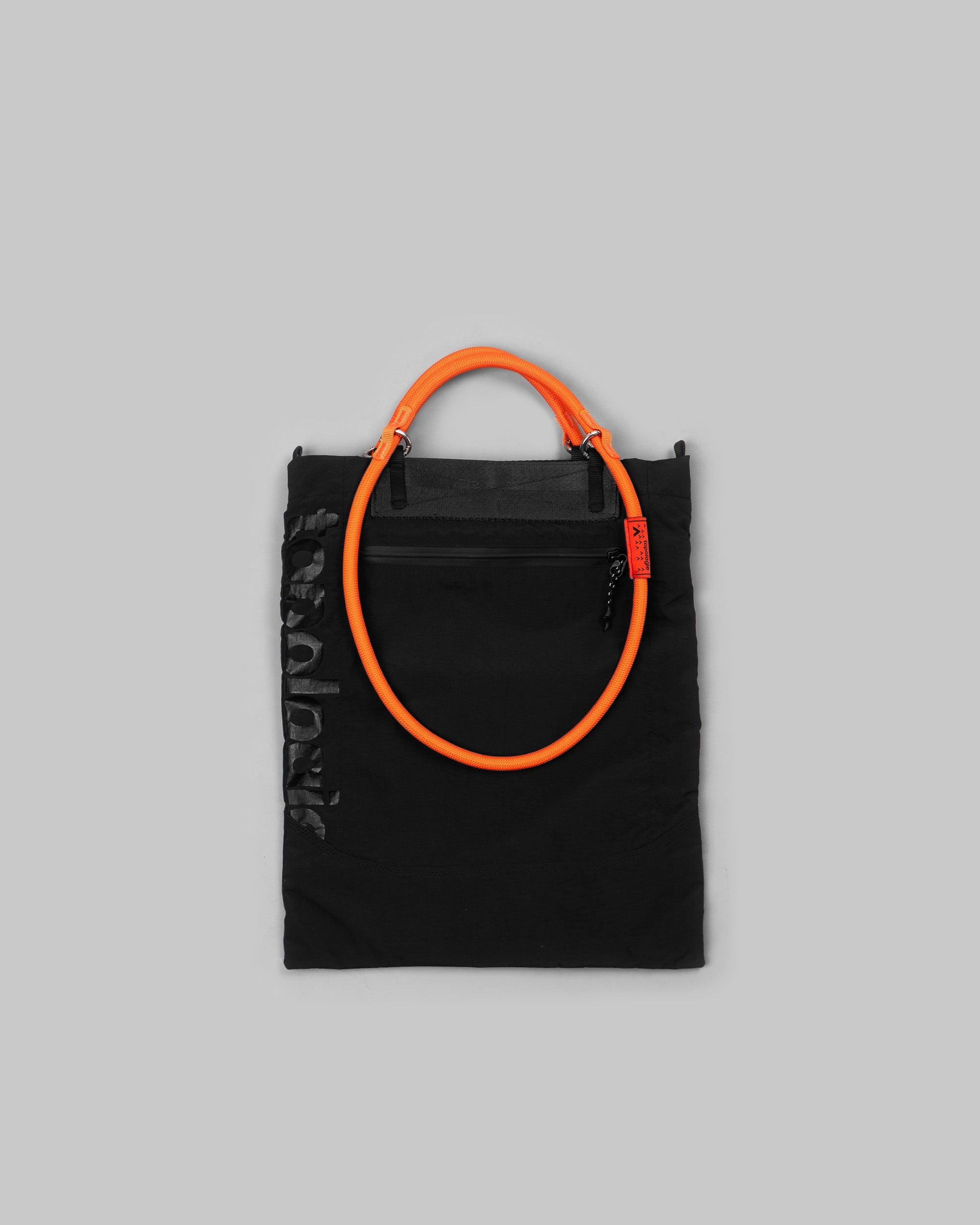 バッグ Topologie Utility Tote /10mm Rope Loop Utility 長型托特包/ 黑色/ 10mm Loop繩環亮橘– Topologie Taiwan