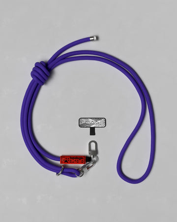 8.0mm Rope 繩索背帶 / 純紫 + 手機掛繩夾片