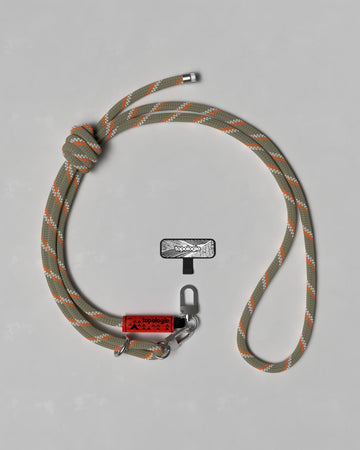 8.0mm Rope 繩索背帶 / 鼠尾草綠圖案 + 手機掛繩夾片