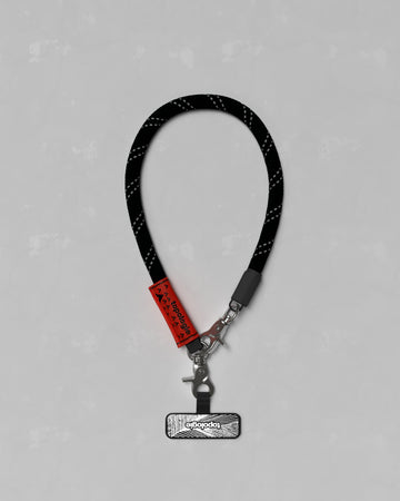 10mm 繩索腕帶 / 反光黑 + 手機掛繩夾片