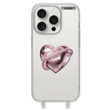 The First Ascent / Pink Metallic Heart / iPhone 15 Pro