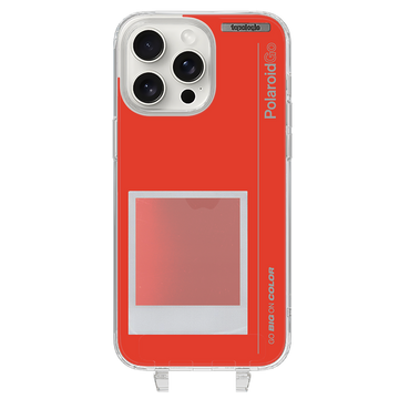 Polaroid x Topologie Bump 手機殼 / 透明 / Go 底片濾鏡（赤紅）