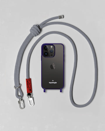 Verdon 手機殼 / 透色螢光紫  / 8.0mm 諾蒂卡藍