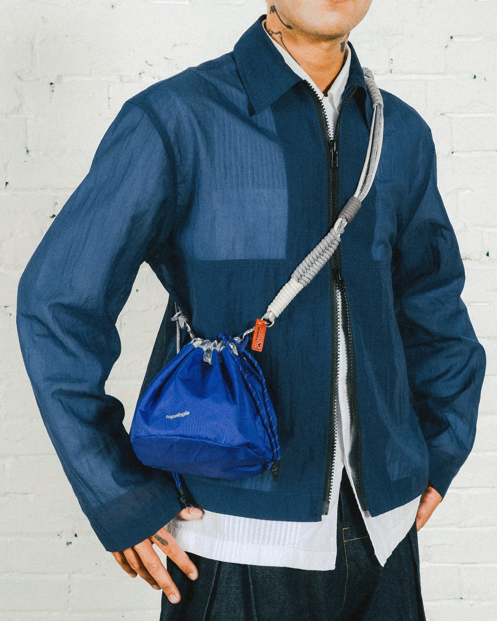 雙面抽繩水桶包