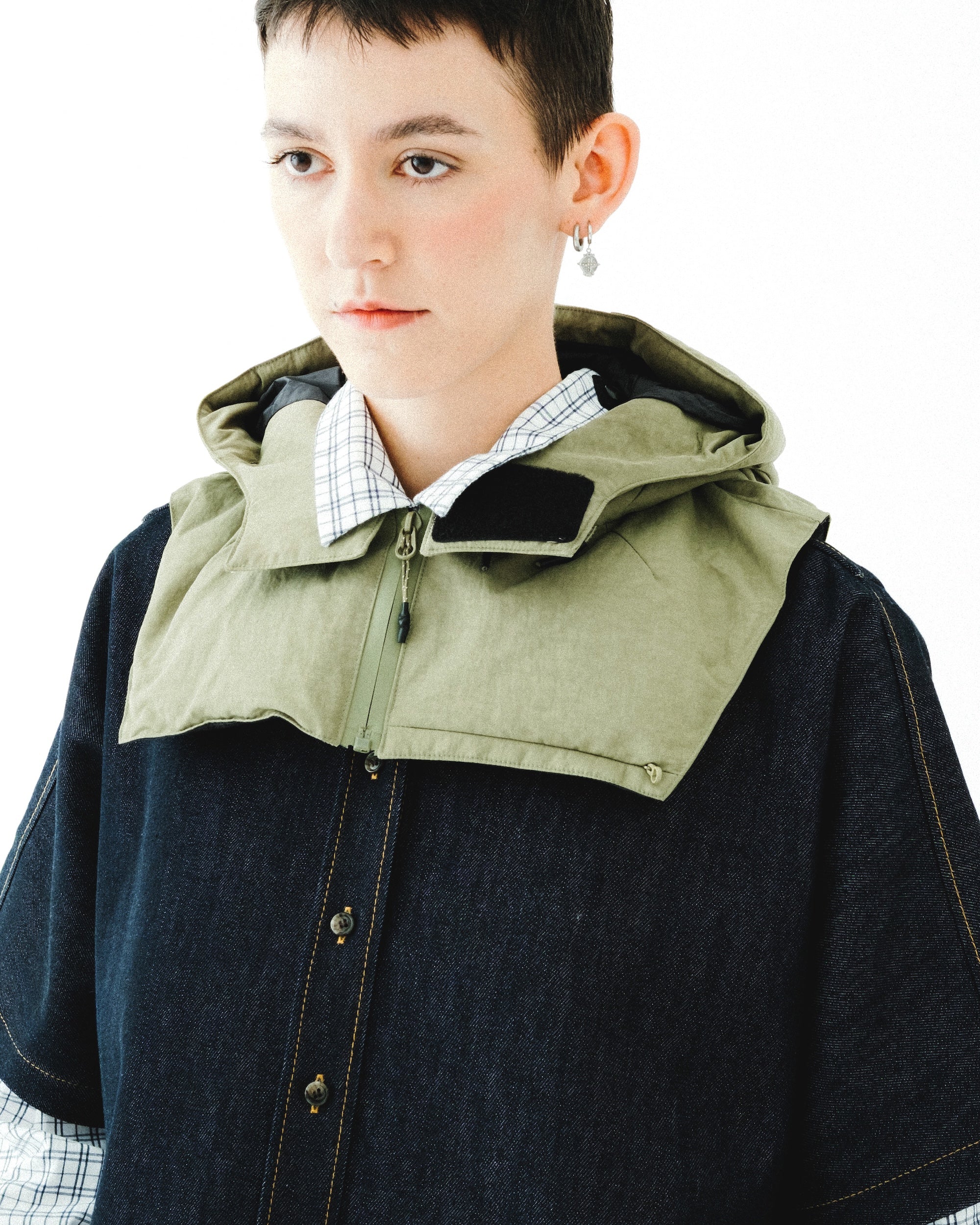 防風便攜兜帽 / 深海藍