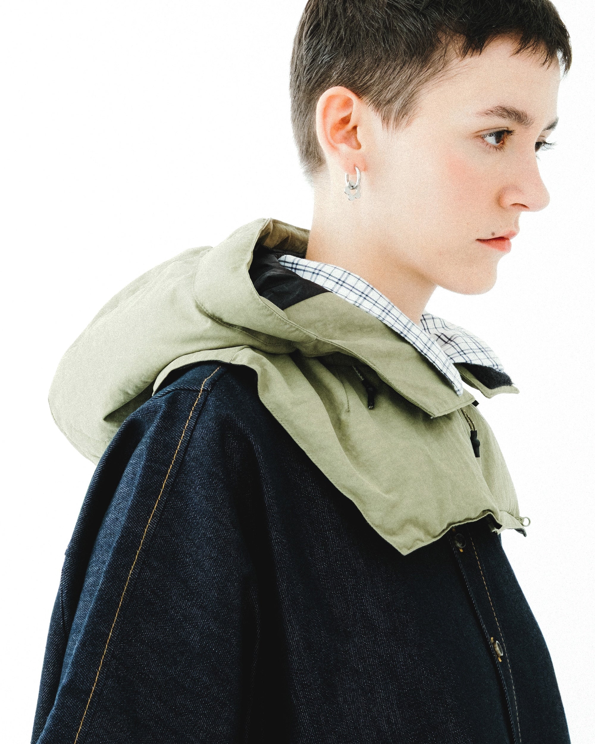 防風便攜兜帽 / 青苔綠