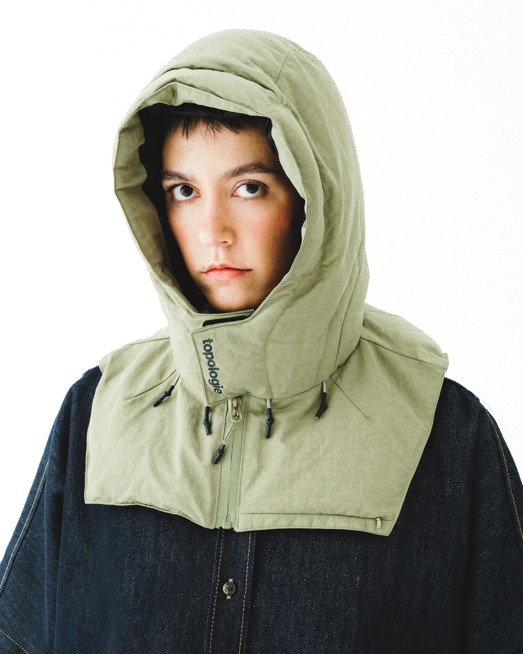 防風便攜兜帽 / 黑色