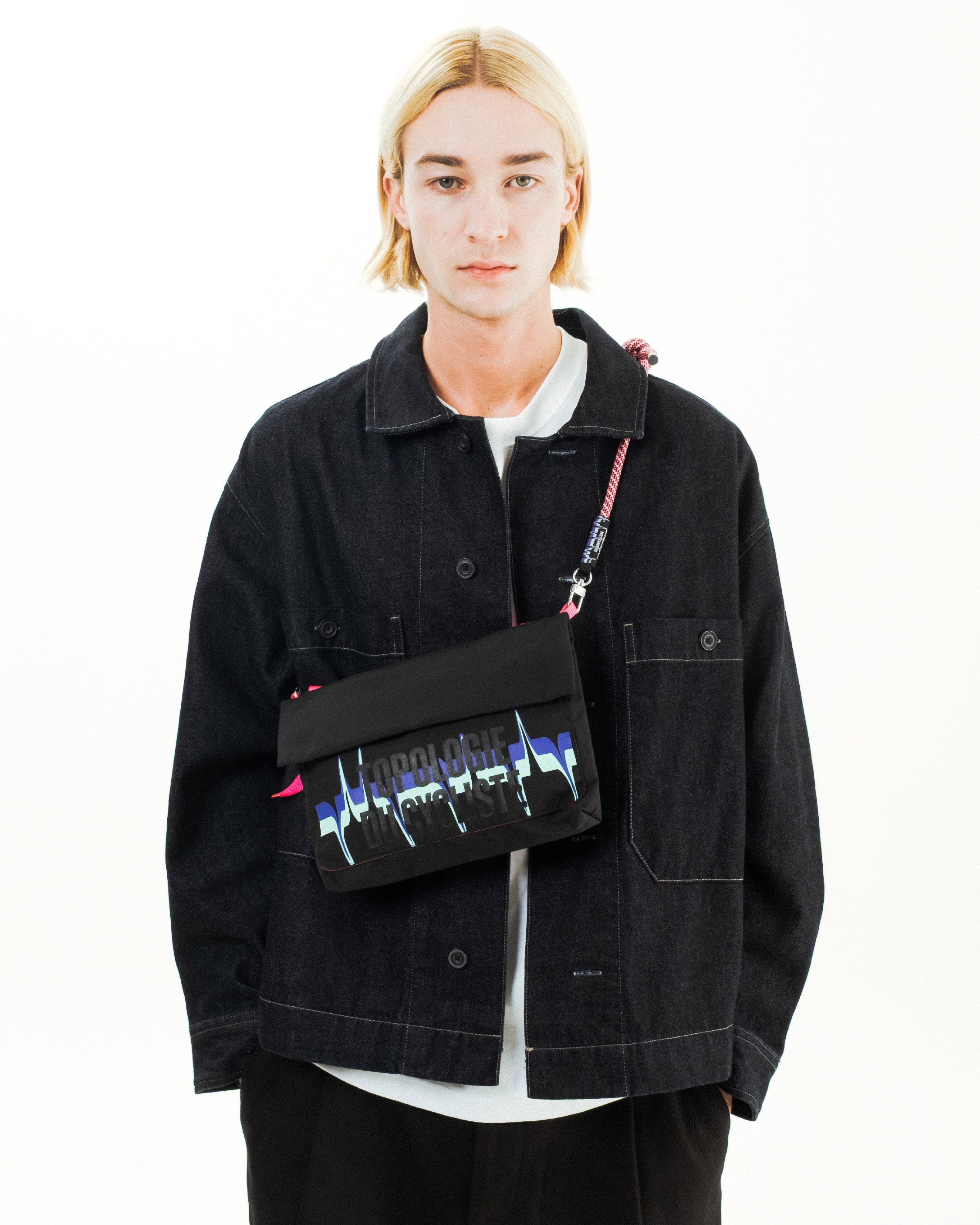 Topologie x Café du Cycliste Musette 翻蓋中號隨身包