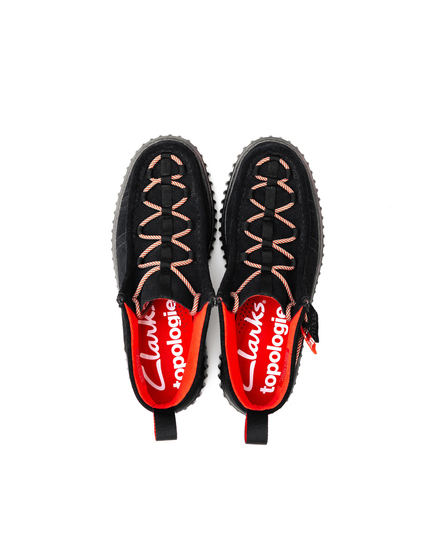 Topologie x Clarks Torhill Hi 羅紋厚底餅乾鞋 / 黑色