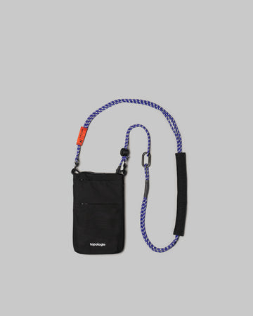 Phone 摺疊貼身小包 / 黑 / 3.0mm 混紫圖案