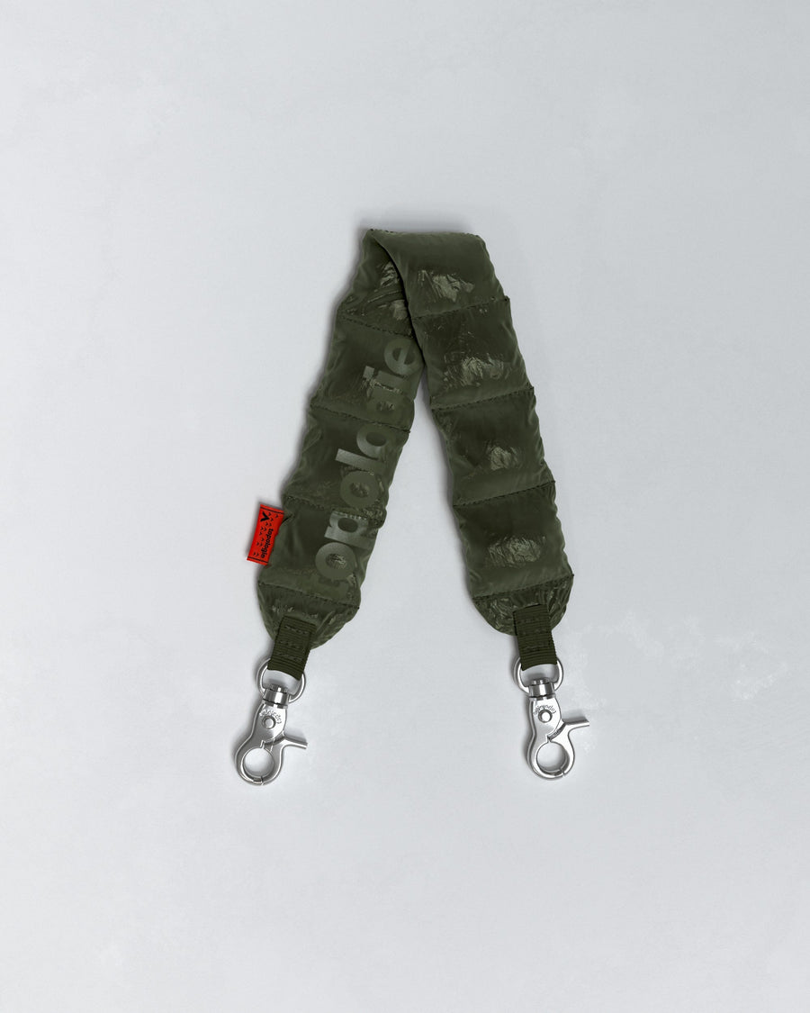 Puffer 絎縫腕帶 / 金屬深綠色 / Puffer