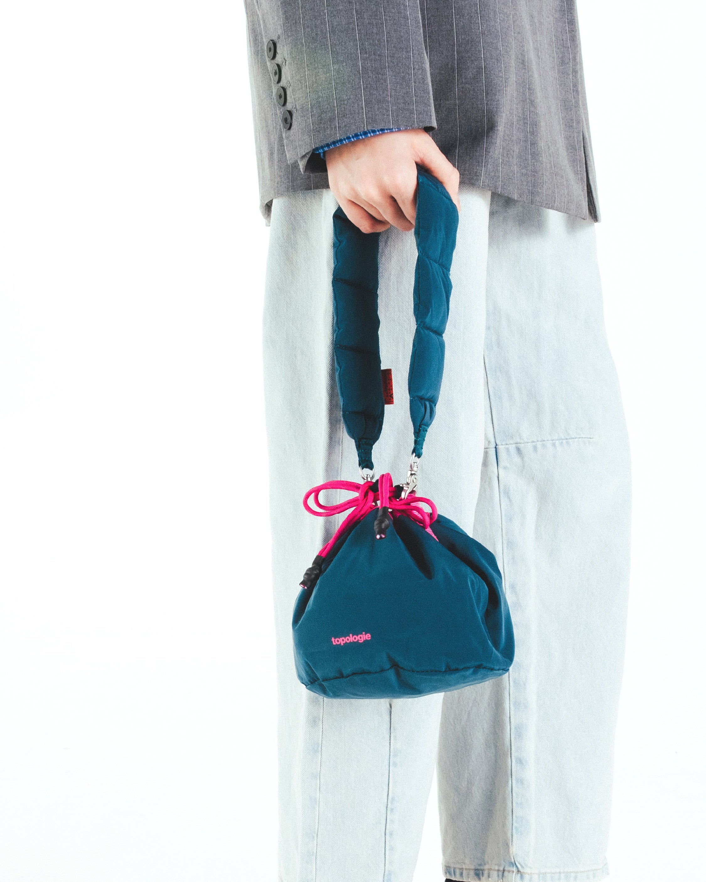 雙面抽繩水桶包