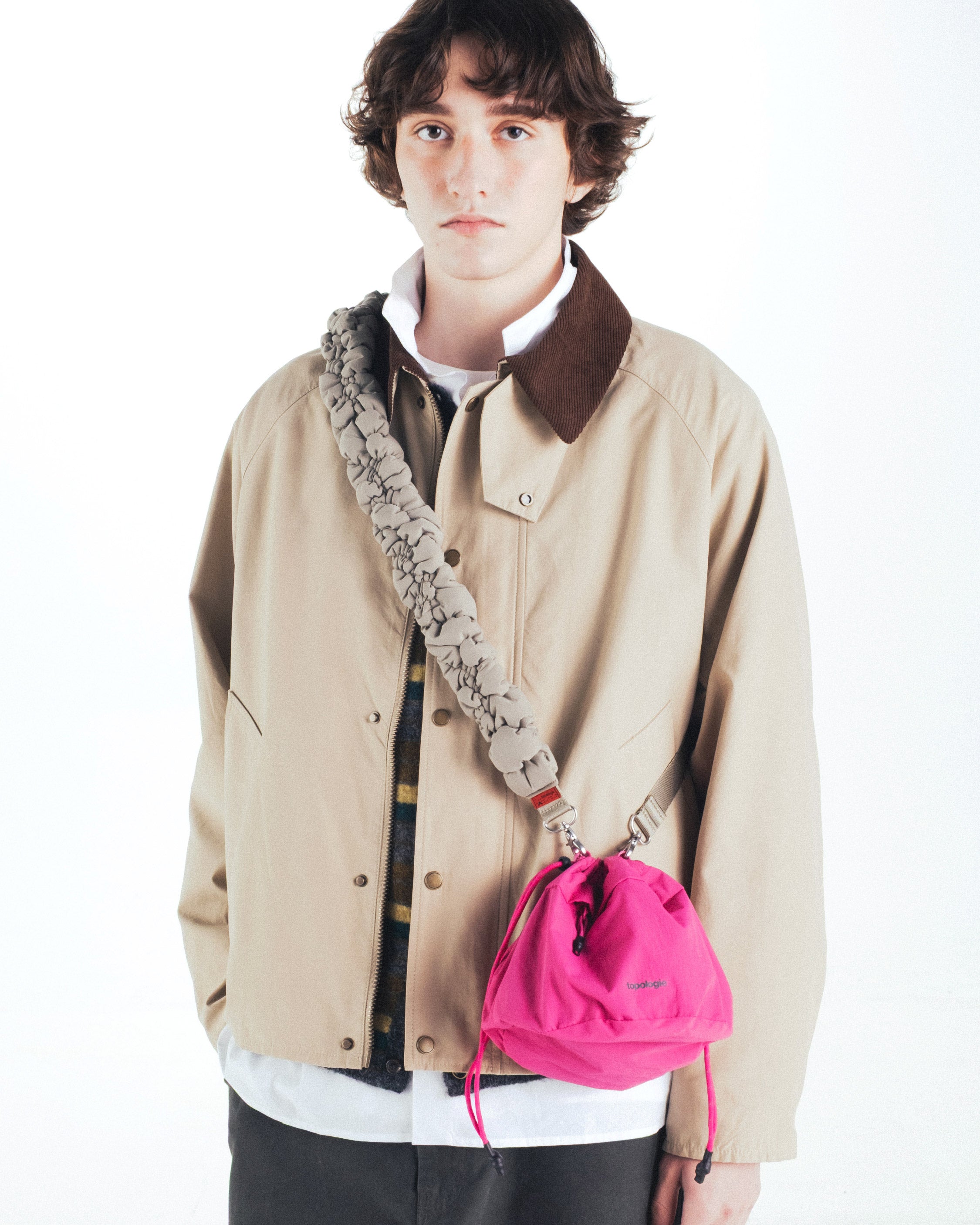 雙面抽繩水桶包