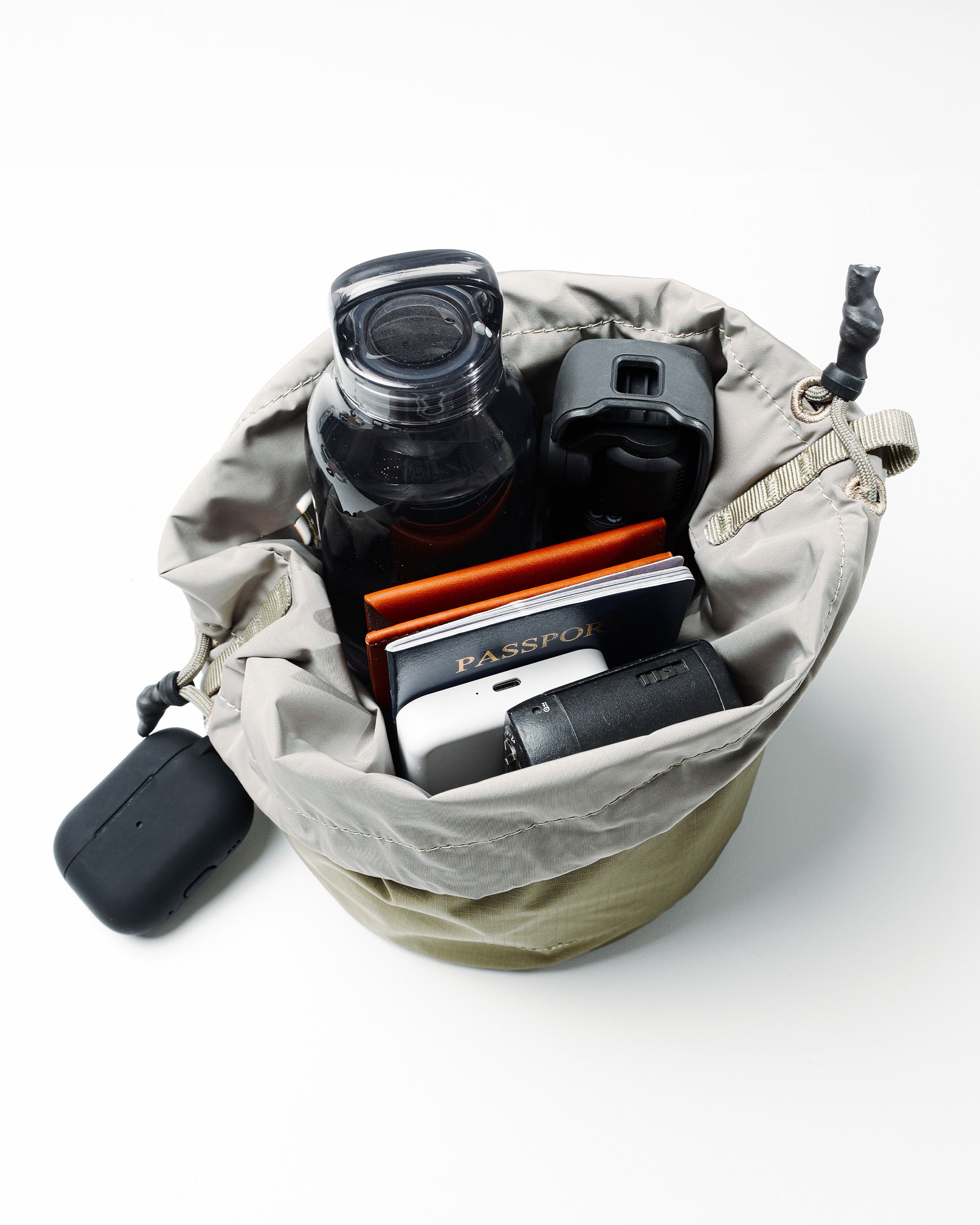 雙面抽繩水桶包