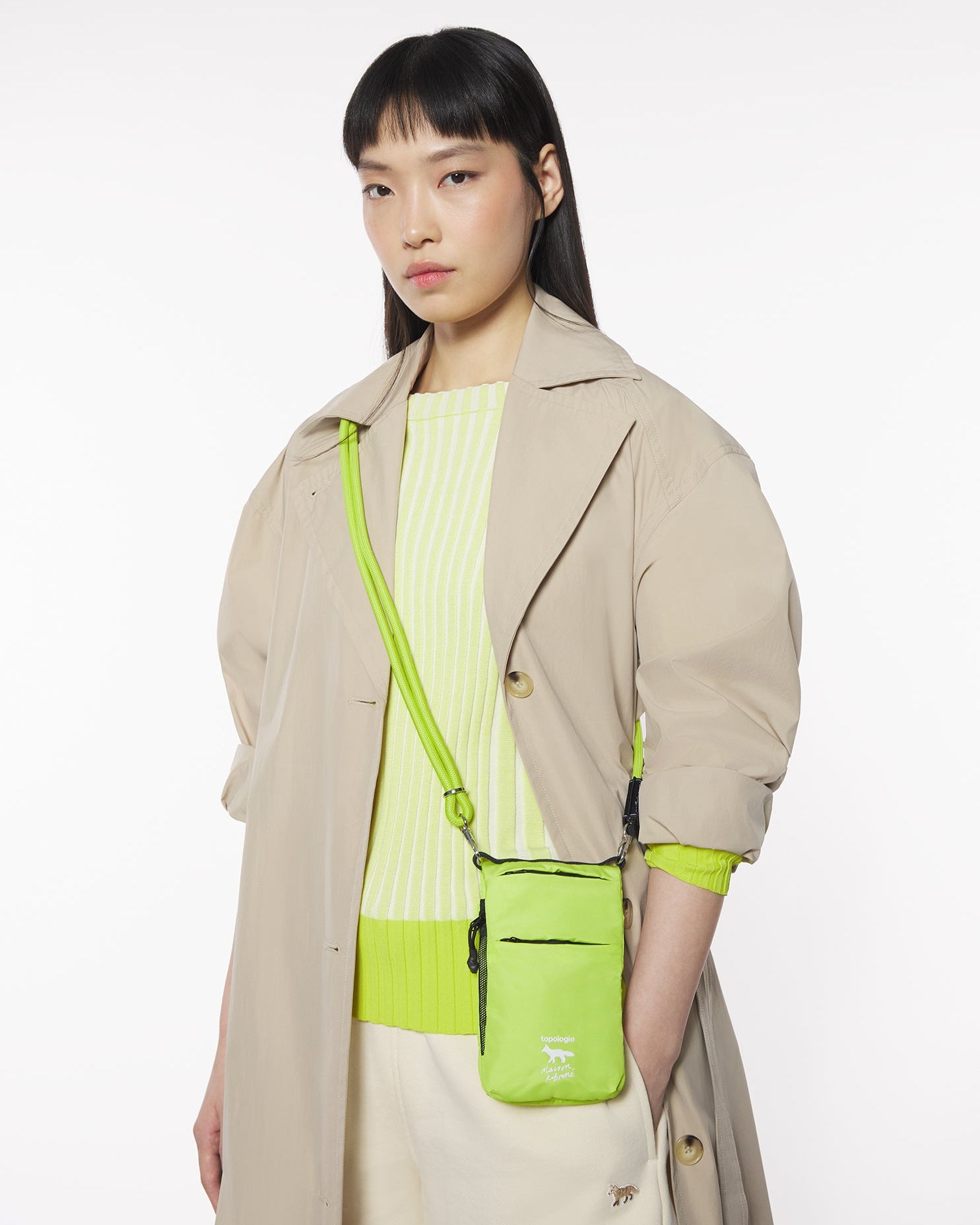 Maison Kitsuné x Topologie 摺疊貼身小包