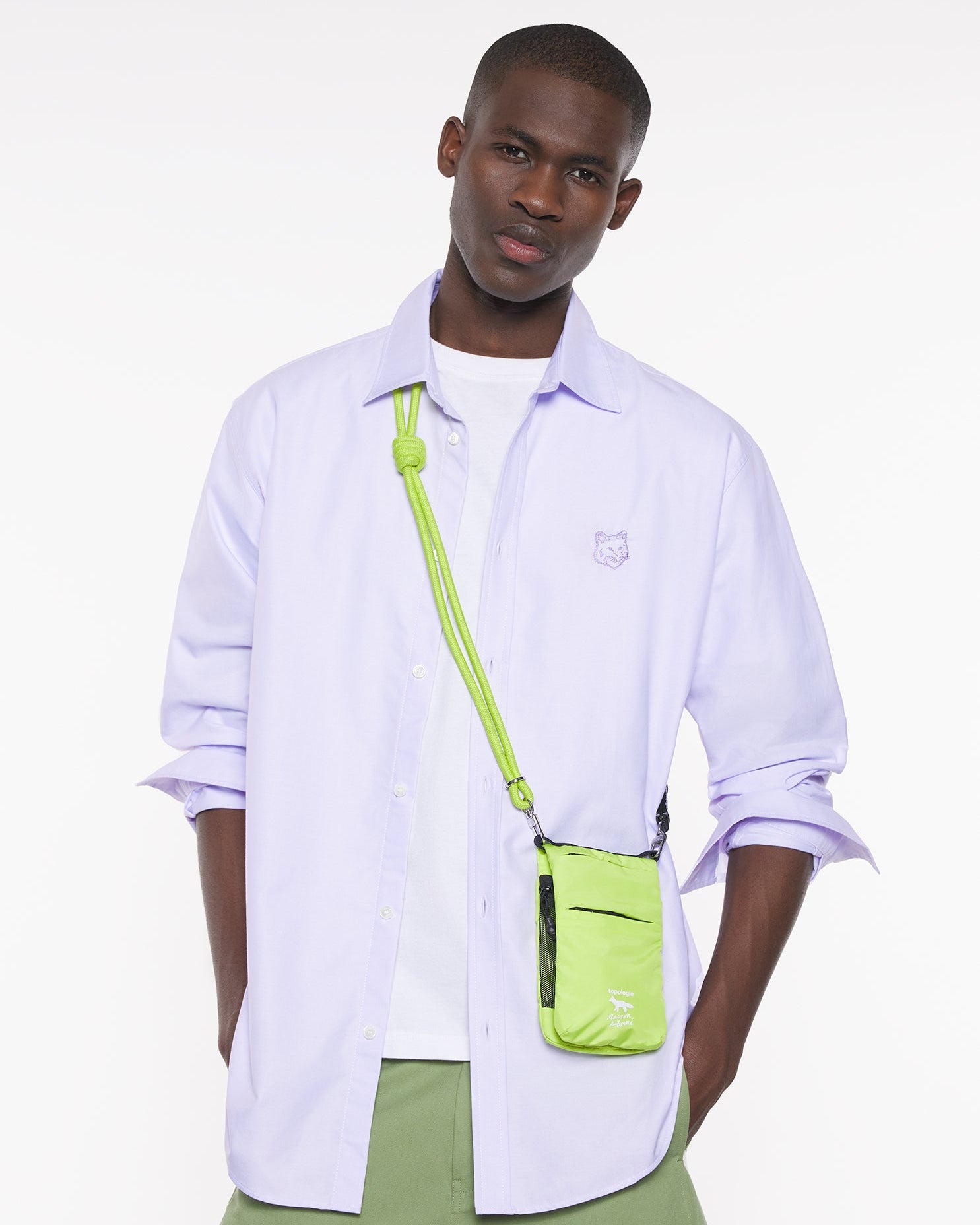 Maison Kitsuné x Topologie 摺疊貼身小包
