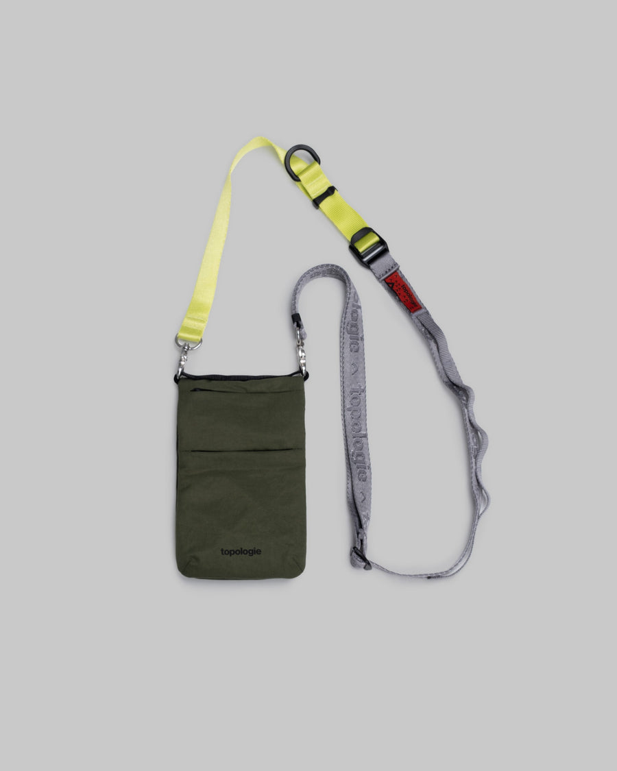 Phone 摺疊貼身小包 / 深綠色 / Light / Utility 多功能背帶 / 岩石灰
