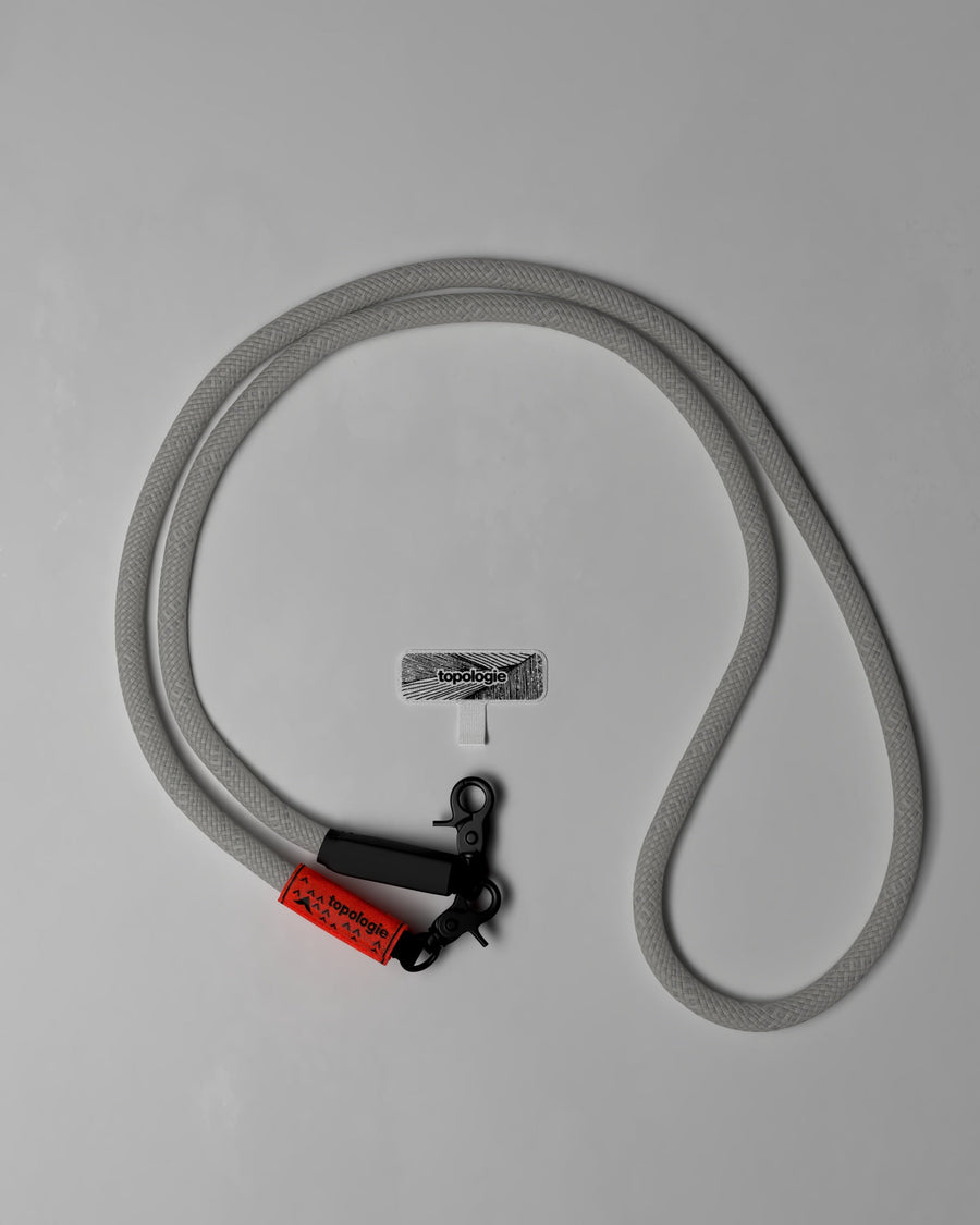 10mm Rope 繩索背帶 / 反光淺灰 + 手機掛繩夾片