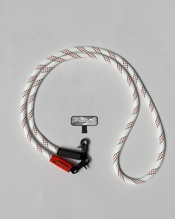 10mm Rope 繩索背帶 / 白色圖案 + 手機掛繩夾片