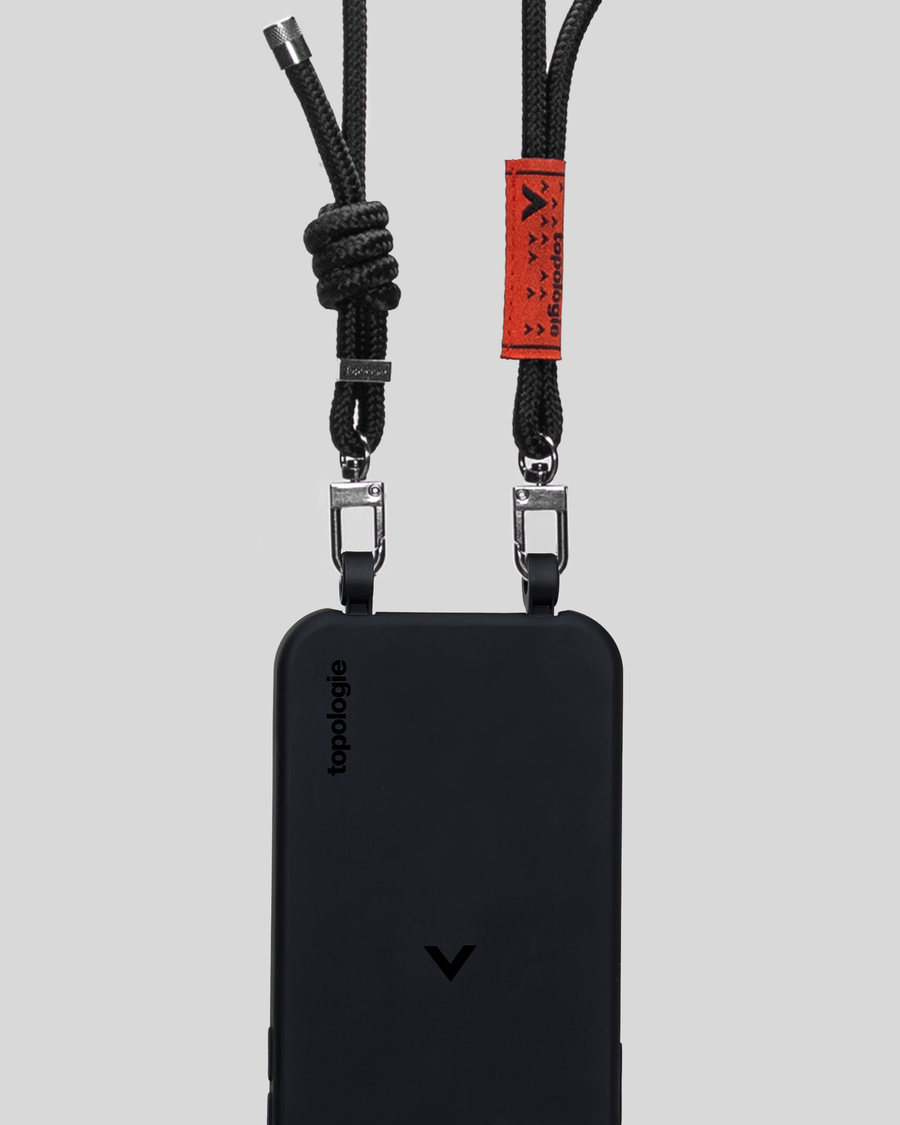 Dolomites 繩索背帶手機殼 / 黑色 / 6.0mm 純黑