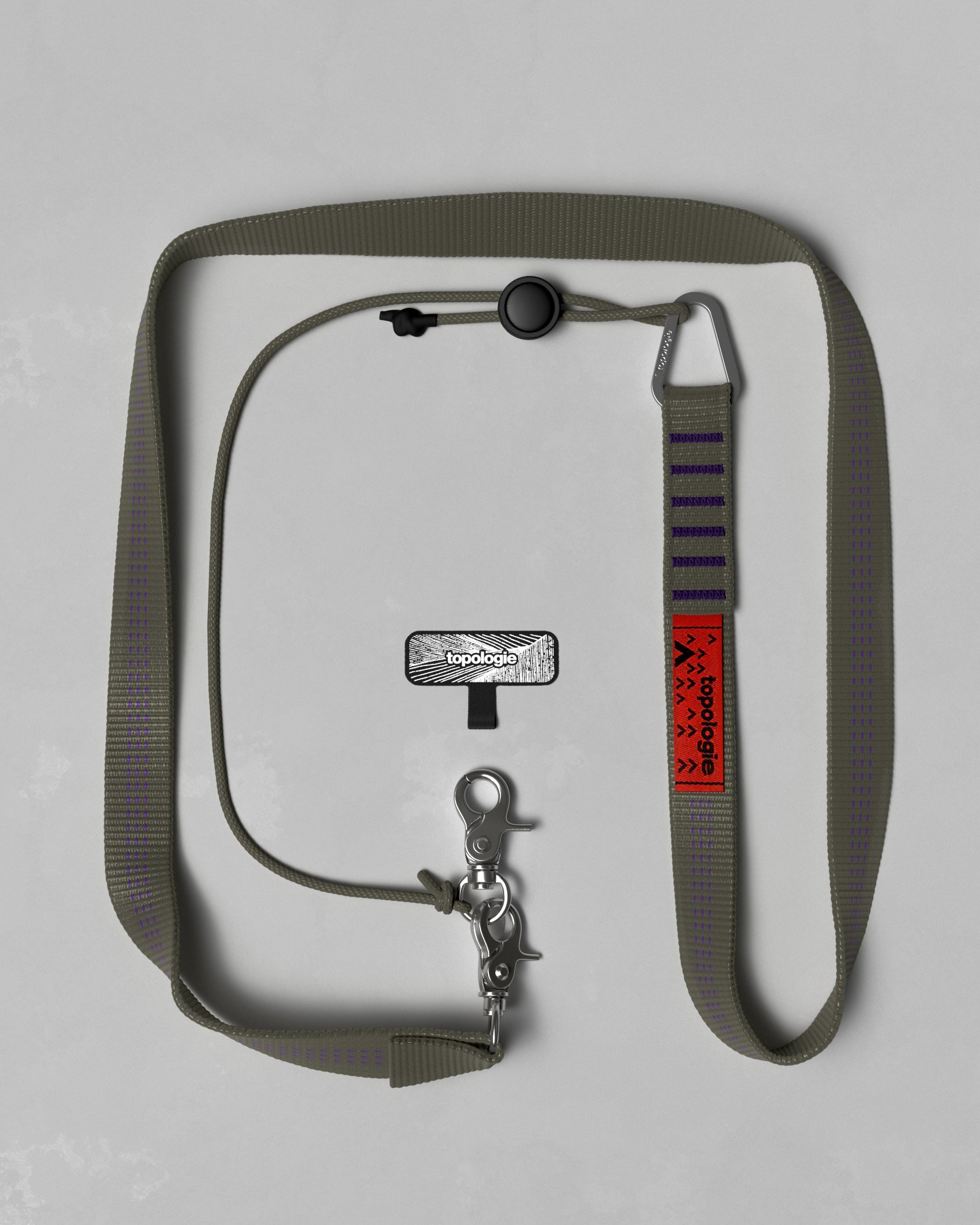 20mm Sling 繩索背帶 / 橄欖綠 + 手機掛繩夾片