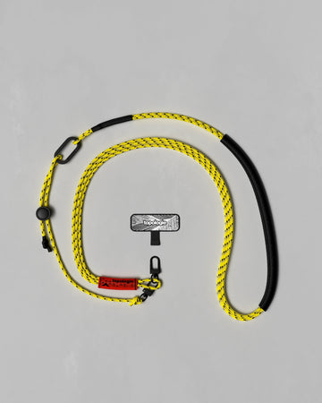 3.0mm Tricord 繩索背帶 / 亮黃圖案 + 手機掛繩夾片