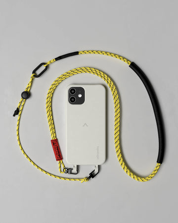 Dolomites 繩索背帶手機殼 / 月亮灰 / 3.0mm 亮黃圖案