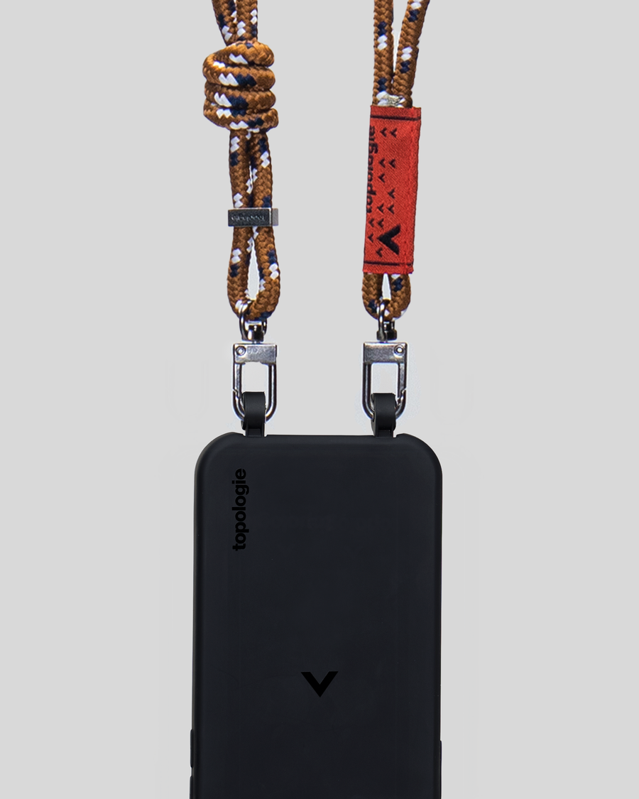 Dolomites 繩索背帶手機殼 / 黑色 / 6.0mm 咖啡藍
