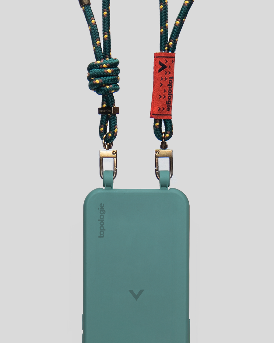 Dolomites 繩索背帶手機殼 / 藍綠 / 6.0mm 森林綠