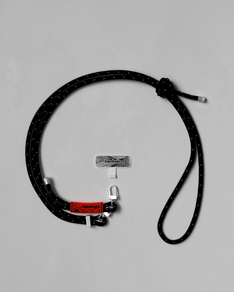 6.0mm Rope 繩索背帶 / 反光黑 + 手機掛繩夾片