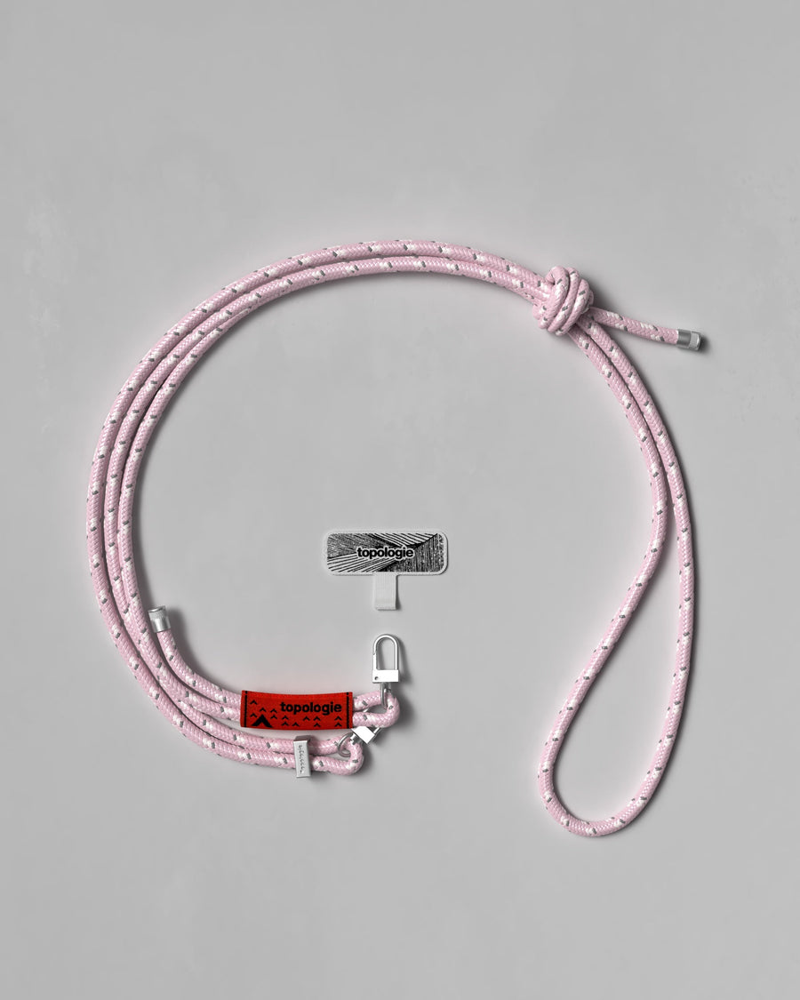 6.0mm Rope 繩索背帶 / 反光淺粉 + 手機掛繩夾片