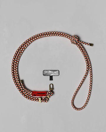 手機掛繩夾片 + 6.0mm Rope / 繩索背帶 / 意大利橘
