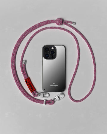 Verdon 繩索背帶手機殼 / 鏡面 / 6.0mm 木梅紅混色圖案