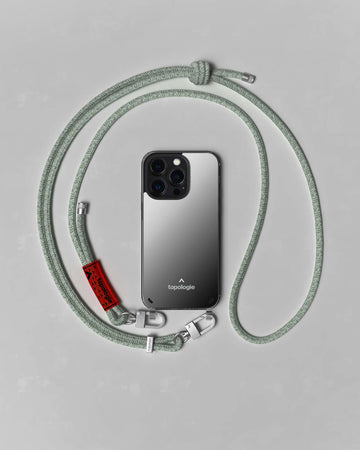 Verdon 繩索背帶手機殼 / 鏡面 / 6.0mm 鼠尾草綠混色圖案