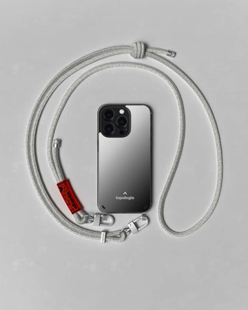Verdon 繩索背帶手機殼 / 鏡面 / 6.0mm 雪白混色圖案