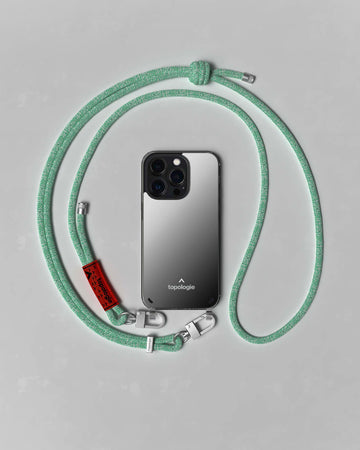 Verdon 繩索背帶手機殼 / 鏡面 / 6.0mm 薄荷綠混色圖案