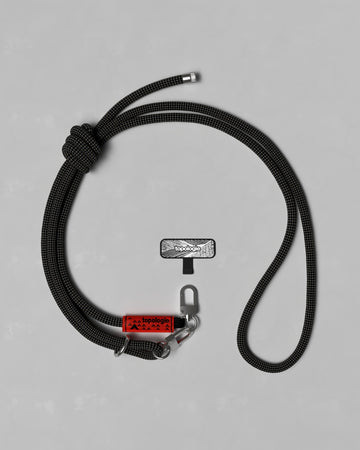 手機掛繩夾片 + 8.0mm Rope 繩索背帶 / 淺黑格紋