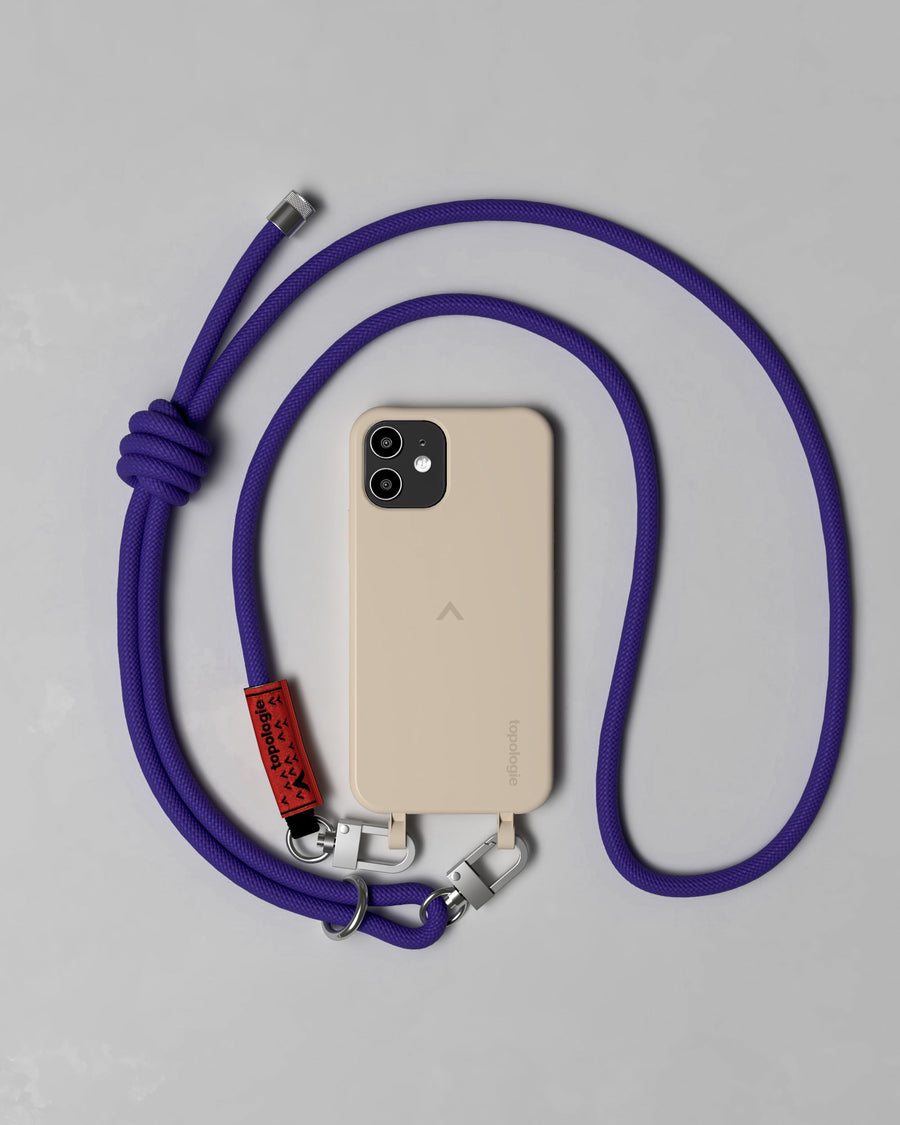 Dolomites 繩索背帶手機殼 / 沙色 / 8.0mm 純紫