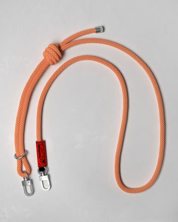 8.0mm Rope 繩索背帶 / 灰橘格紋