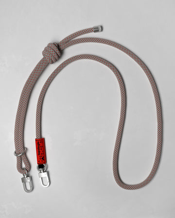 8.0mm Rope 繩索背帶 / 灰紅藍混色格紋