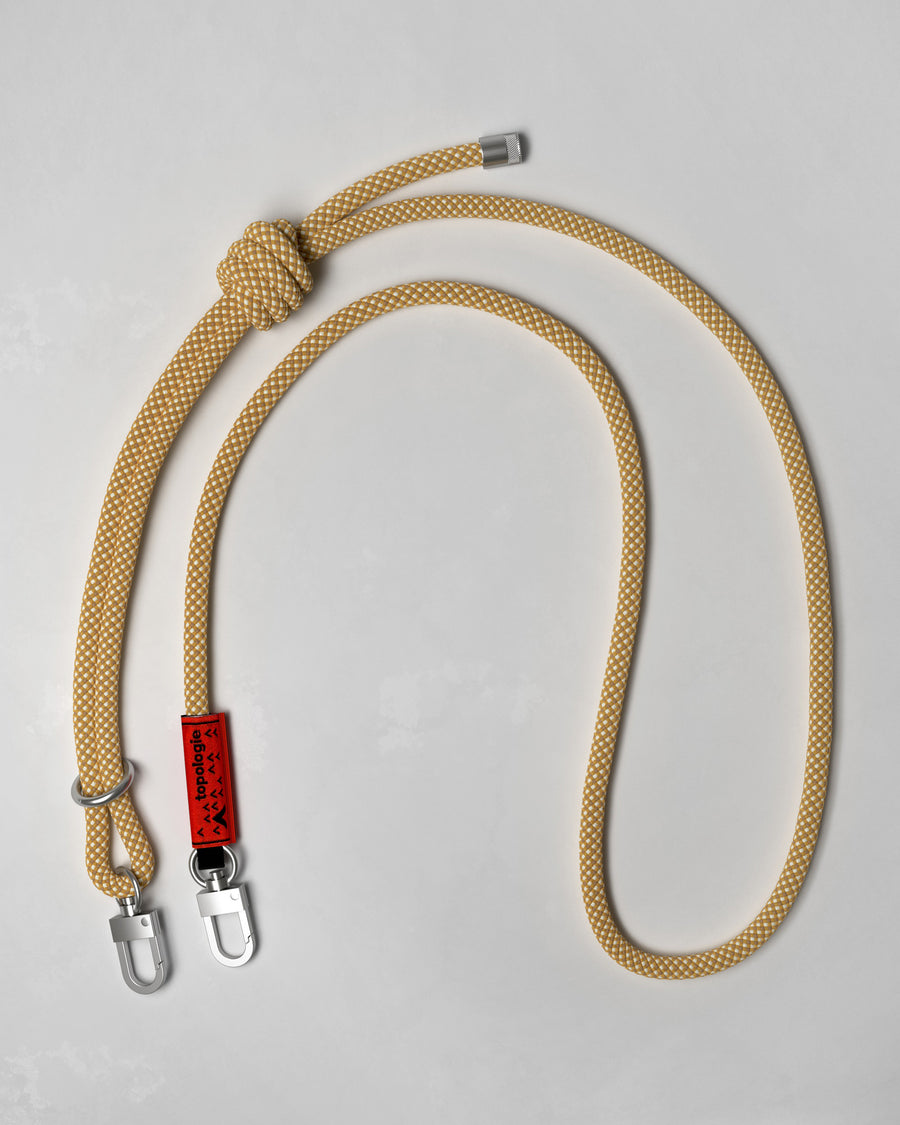 8.0mm Rope 繩索背帶 / 芥末黃格紋