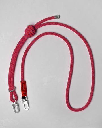 8.0mm Rope 繩索背帶 / 紅藍混色格紋