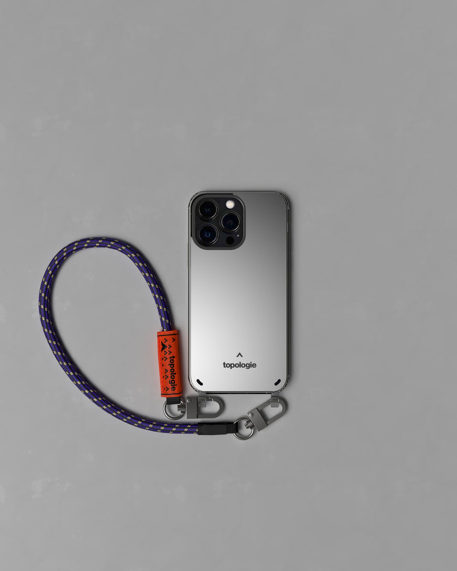 Verdon 手機殼 / 鏡面 / 8.0mm 繩索腕帶 深紫圖案