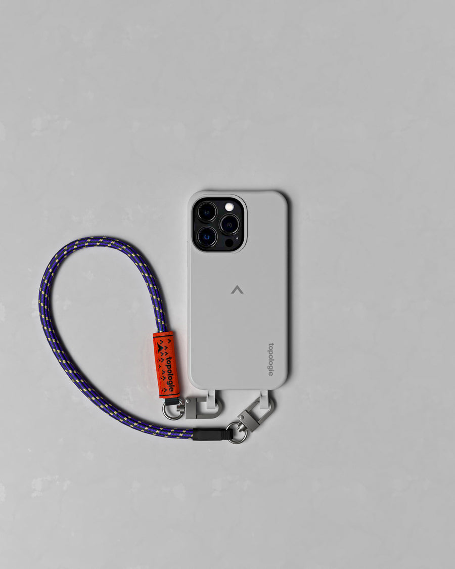 Dolomites 手機殼 / 石灰 / 8.0mm 繩索腕帶 深紫圖案