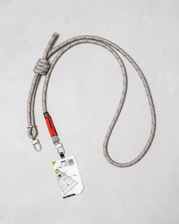 Sputnik x Topologie 8.0mm Rope 繩索背帶 / 未來灰 + 手機掛繩夾片