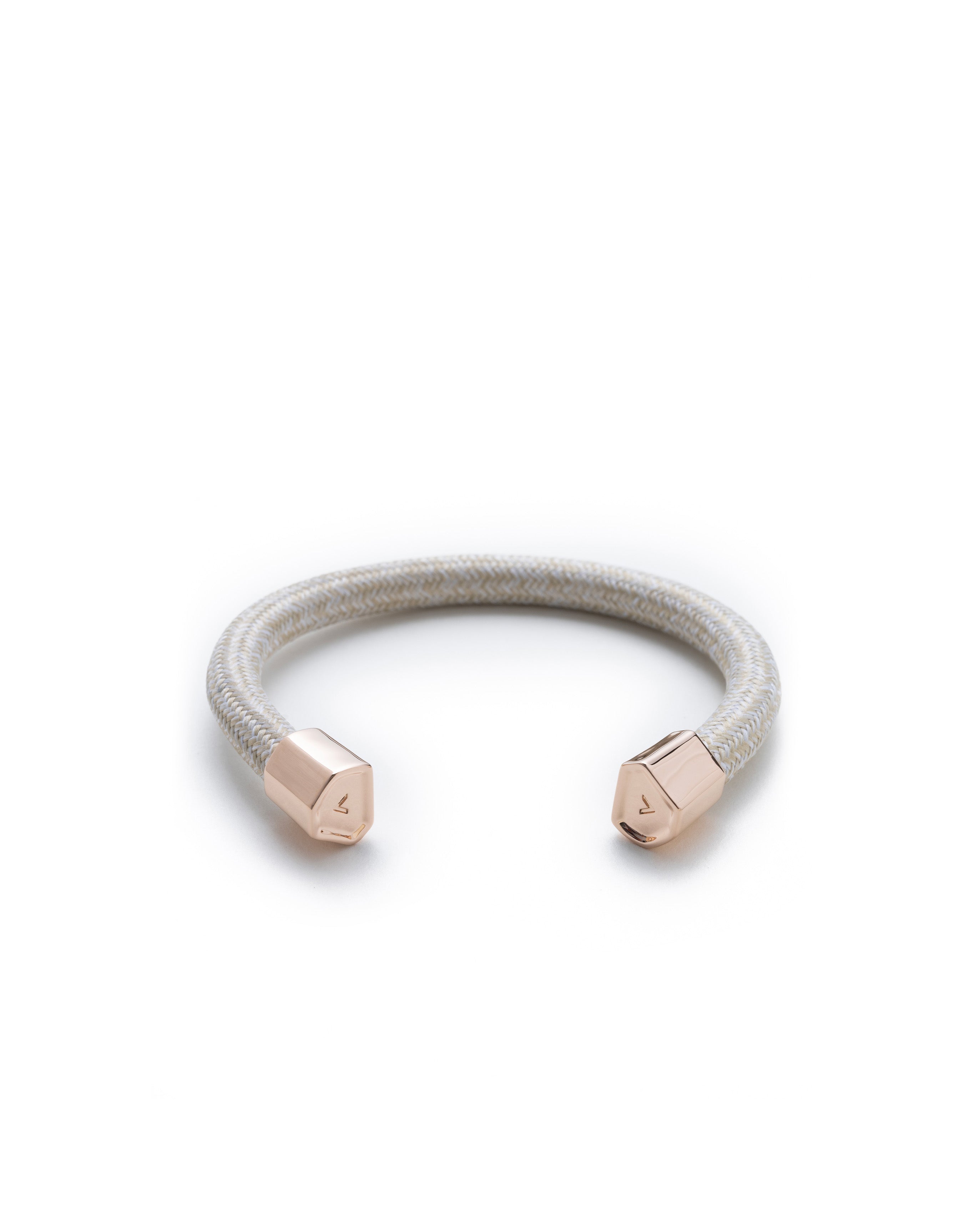 六角扣繩索造型手鐲