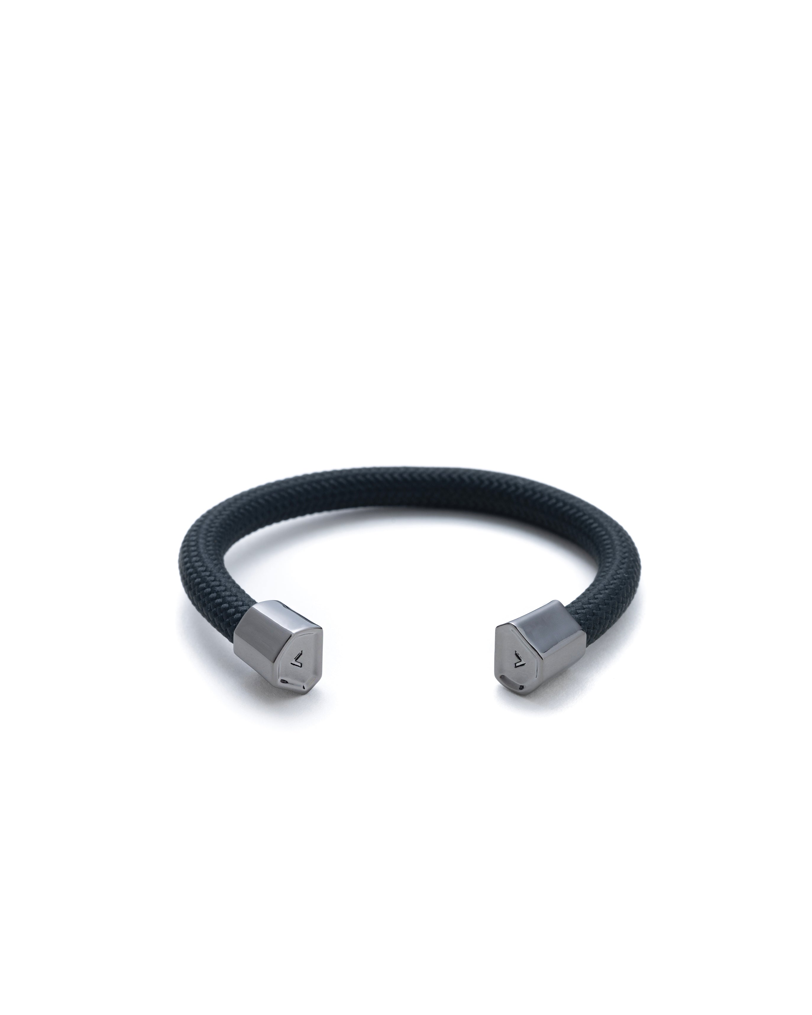 六角扣繩索造型手鐲