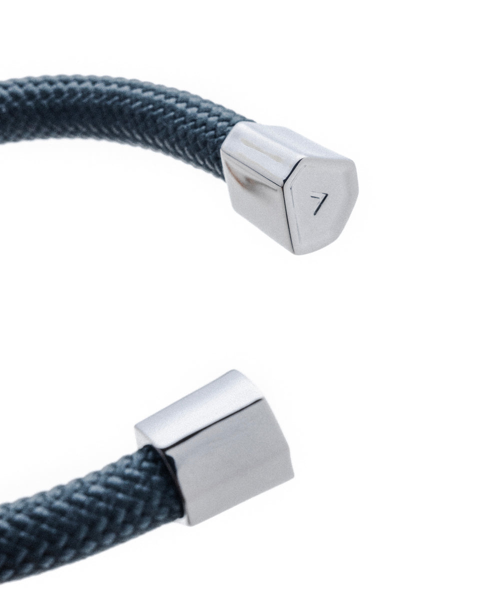 六角扣繩索造型手鐲