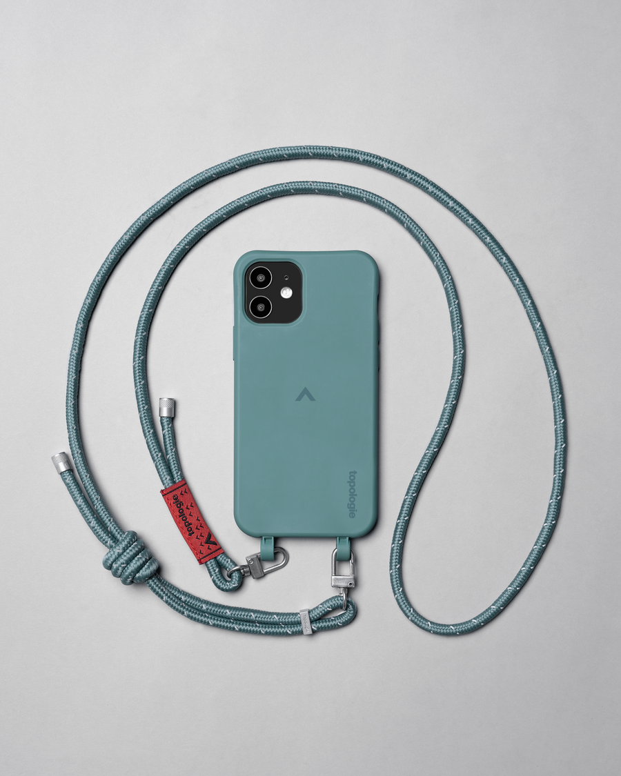 Dolomites 繩索背帶手機殼 / 藍綠 / 6.0mm 反光藍綠