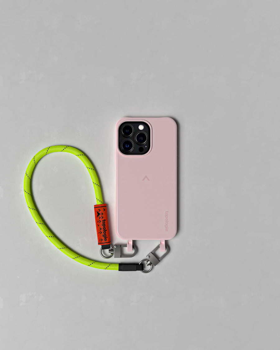 Dolomites 手機殼 / 淺粉 / 8.0mm 繩索腕帶 反光霓黃